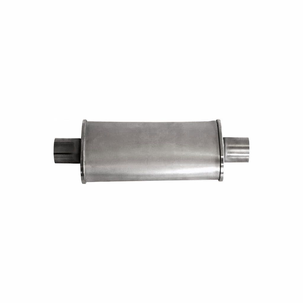 MSA Universal Muffler - 2" Inch 5"x MSA Universal Muffler - 3" Oval 12" Long Glass Packed