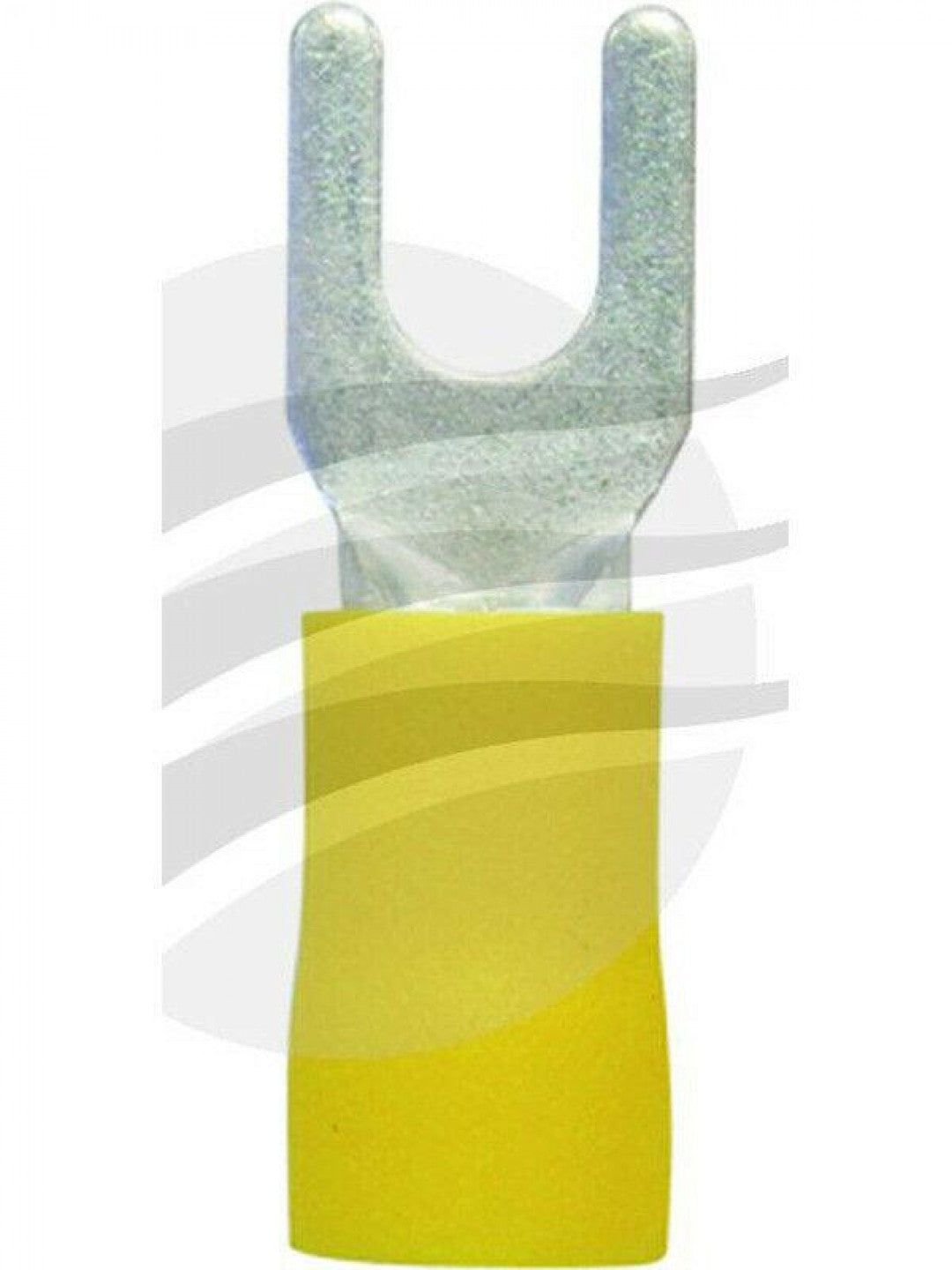Jaylec - Pack Of 10 Spade Terminal 4mm Insul Pvc Copper Sleeve Double