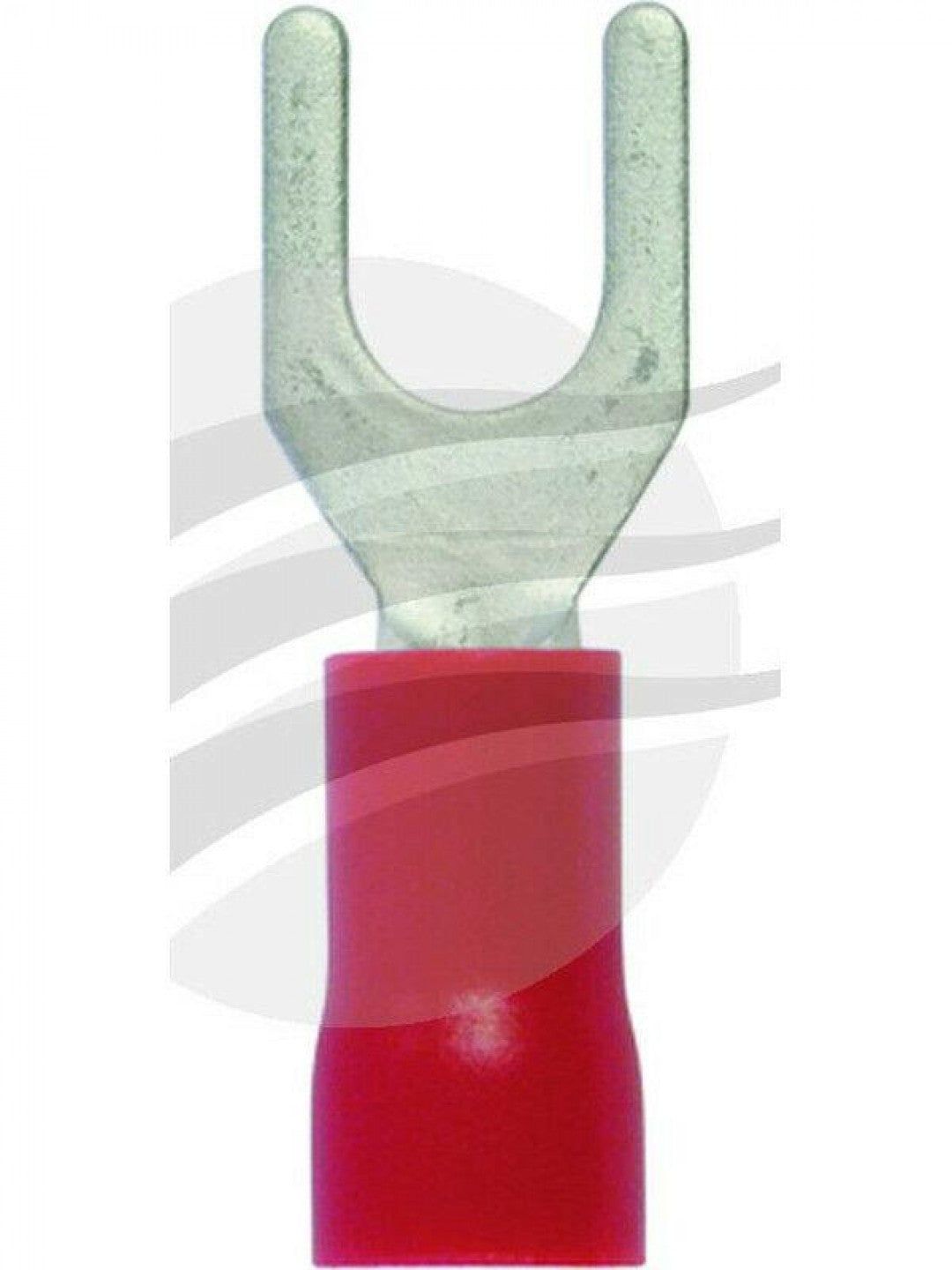 Jaylec - Pack Of 10 Spade Terminal 4mm Insul Pvc Copper Sleeve