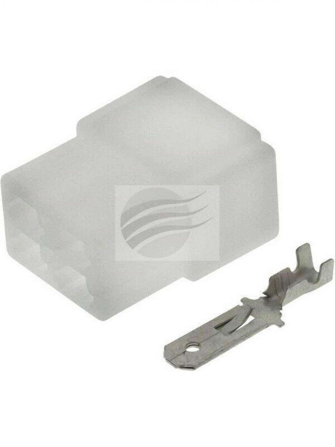 Jaylec - Pack Of 10 Qc Connector Housing with Terminals Male 4 Way No Locking