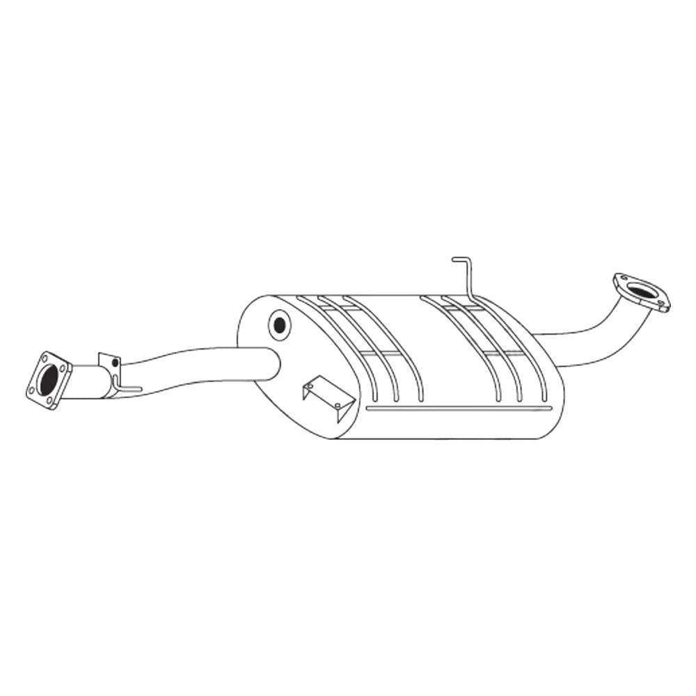 Holden Jackaroo UBS 3.2L&3.5L V6 LWB Wagon 92-03 Middle Muffler