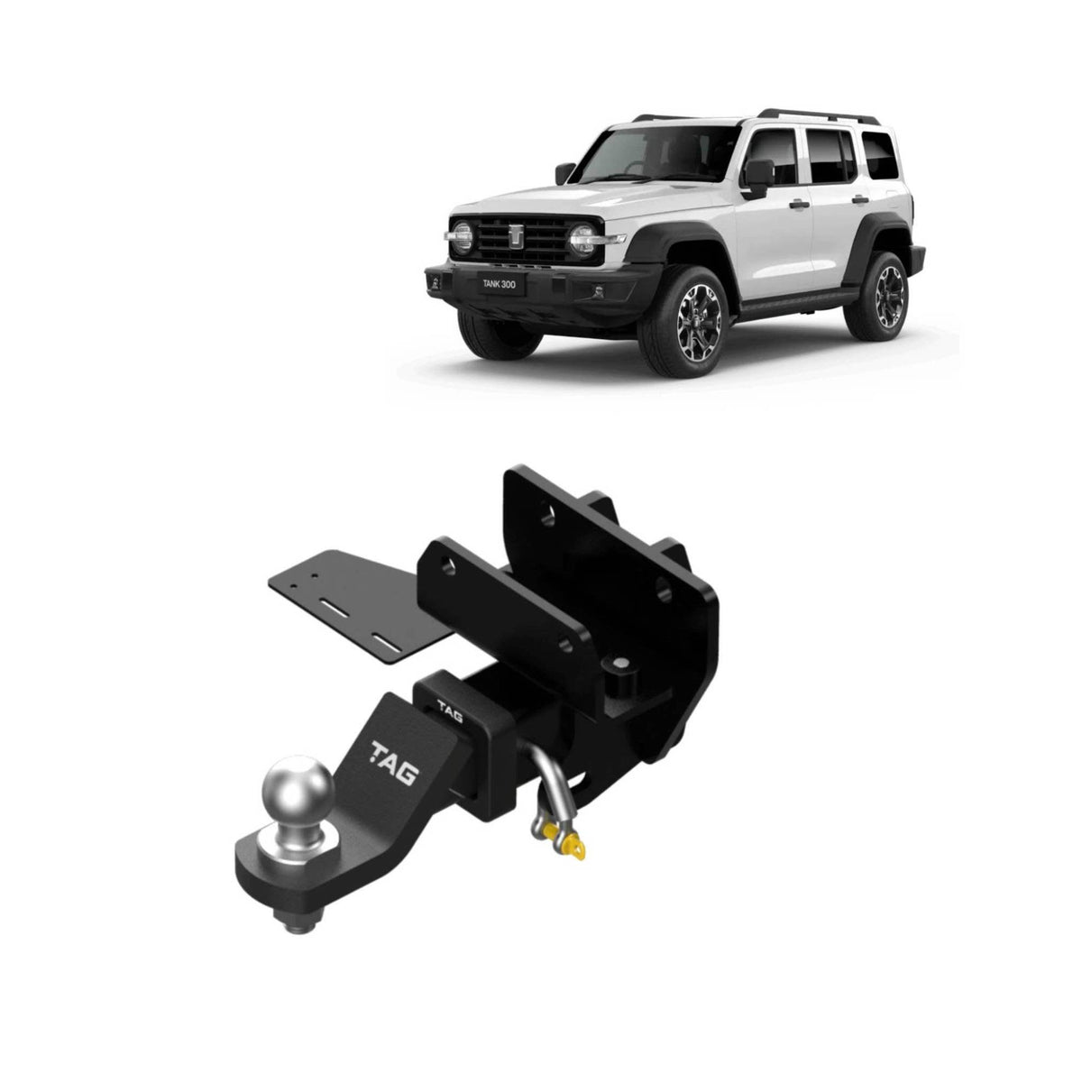 TAG Heavy Duty Towbar for GWM Tank 300 2022-on | 3000kg towing - T4G889