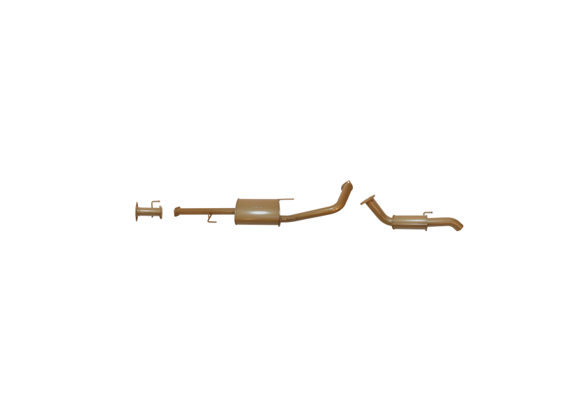 King Brown - Toyota Prado 120 Series 4L V6 Petrol 2002 to 2009 - Single 2 1/2" CAT Back Kit
