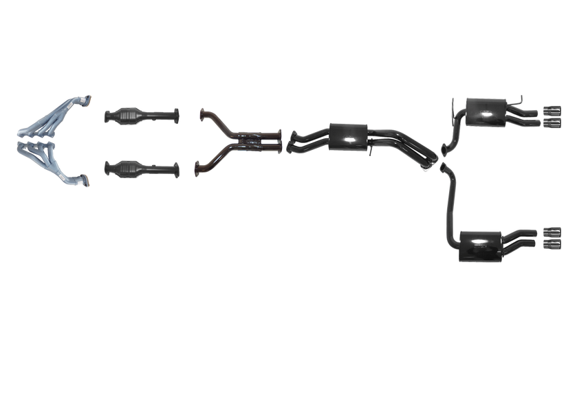 Pacemaker - Ford Falcon GT FG 5.4L Boss Tri-Y Headers And Full System - Duel Outlet