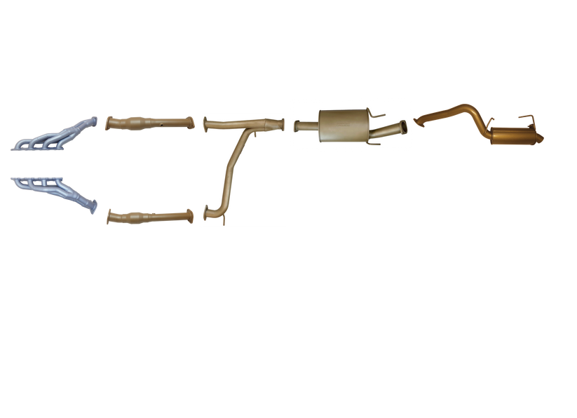King Brown - Nissan Patrol Y62 5.6 Litre V8 2019-Current (Series 4-5) - Single 3" With Headers, Cats, Wiring Extensions and Engine Light Adaptors Kit