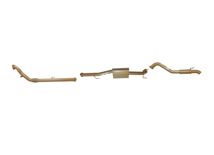King Brown - Toyota Hilux 150 Series 3L TD D-4D (1KD-FTV) 2005 to Sep 2015 - Single 3" with Centre Muffler Kit