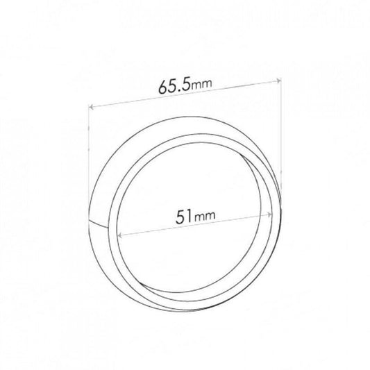 Single Taper Ring Gasket, Inside Diameter 51mm, Outside Diameter 65.5mm
