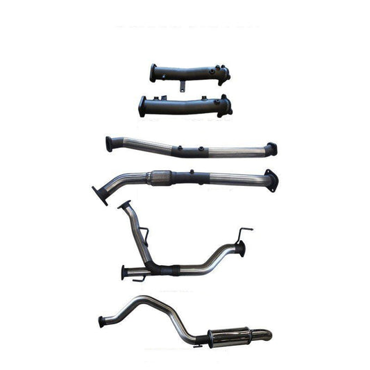 Manta Twin 2.5″ Stainless Turbo Back Exhaust NO Cat, Muffler Rear Dump Tip | Toyota Landcruiser 200 Series VDJ200 2015–2021