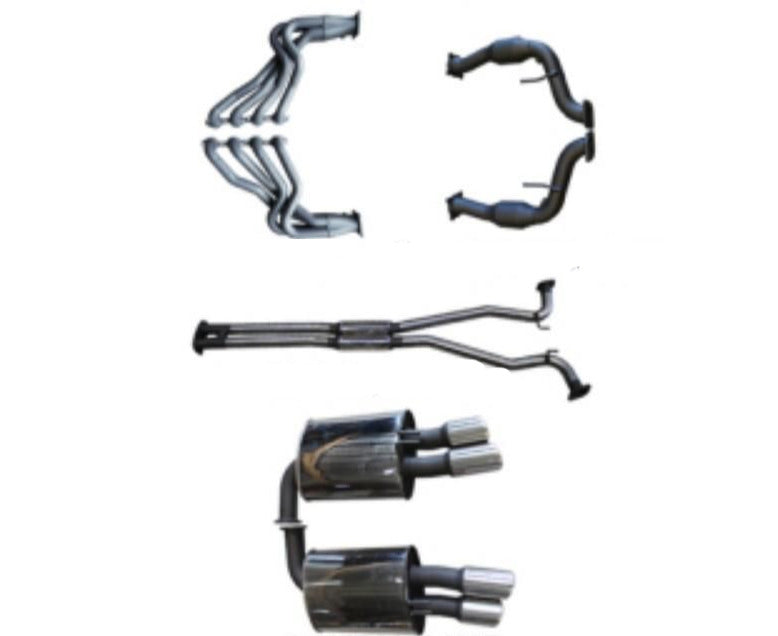 Manta Twin 2.5″ Stainless Full System with 1¾″ Extractors & Hotdog/Muffler | Holden Commodore VE 6.0L V8 Sport 2006–2013