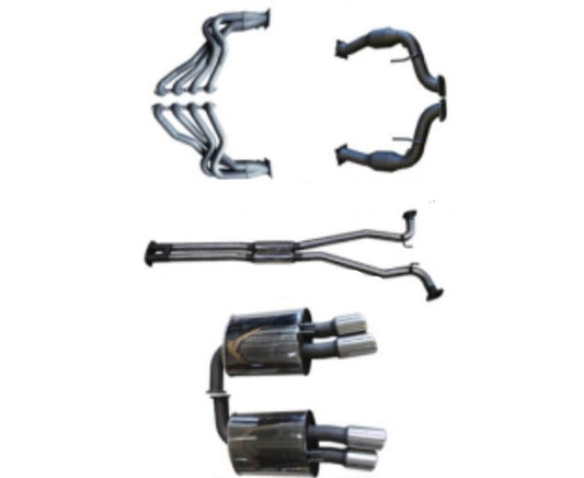 Manta Twin 2.5″ Stainless Full System with 1¾″ Extractors & Hotdog/Muffler | Holden Commodore VE 6.0L V8 Sport 2006–2013