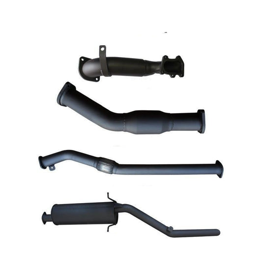 Manta 3″ Aluminised Turbo Back Exhaust with Cat & Muffler | Nissan Navara D22 3.0L Turbo Diesel Ute 2000–2006