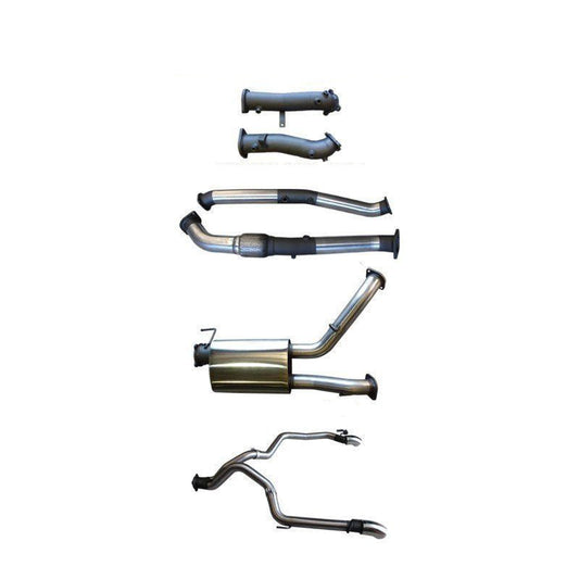Manta Twin 3″ Stainless Turbo Back Exhaust NO Cat, Muffler, Exit L & R | Toyota Landcruiser 200 Series VDJ200 2015–2021