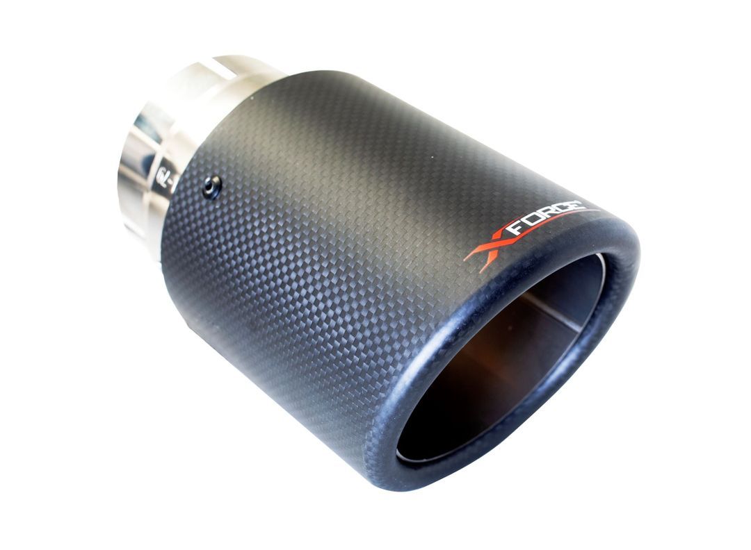 XFORCE - VW GOLF GTI MK6 (10/2009-08/2013), 4″Angle Cut Carbon Fibre Tips