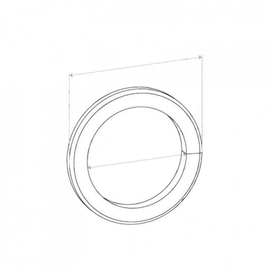 Spiral Wound Ring Gasket, ID 36mm, OD 49mm, THK 5mm, Spiral