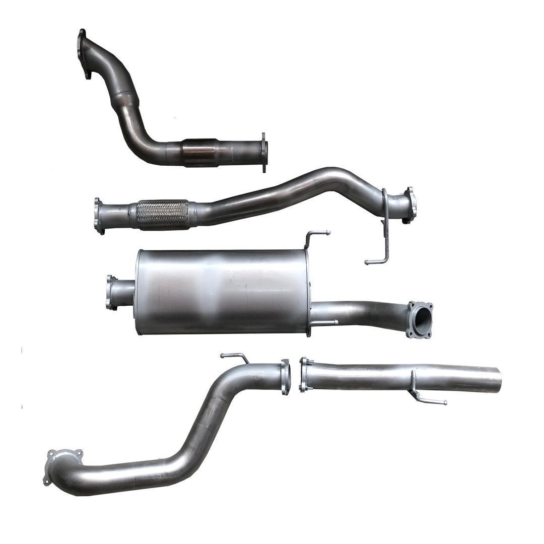 Berklee Performance - Toyota Landcruiser 100 Series 4.2L (1HD-FTE) 3" Mild Steel Turbo Back Exhaust (Ballistic Exhaust)