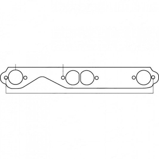 Chevrolet 307ci, 327ci, 350ci & 400ci, Round port, Exhaust Manifold Gasket