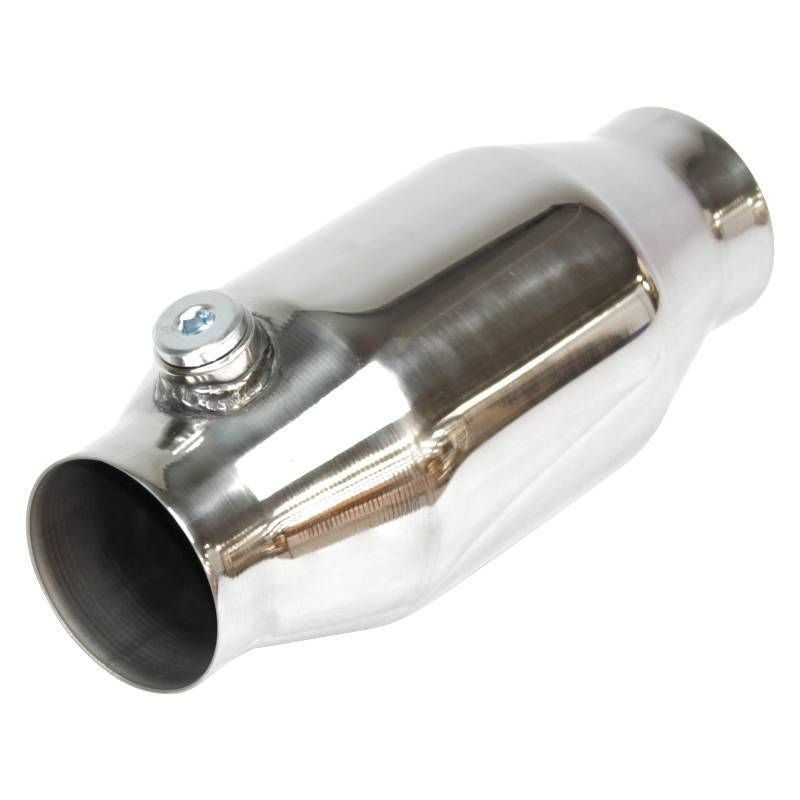 Redback - 3" Catalytic Converter Centre/Centre Bullet Round 430 Stainless