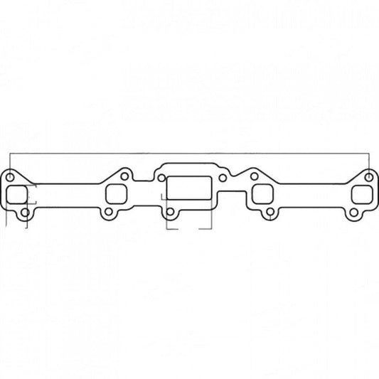 Ford Falcon Pre X-flow 144ci, 170ci, 188ci, 200ci, 221ci, 250ci, Exhaust Manifold Gasket