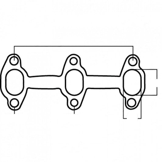 Toyota 4Runner 3.0L V6, 3VZ, 24V, Cemjo, Exhaust Manifold Gasket
