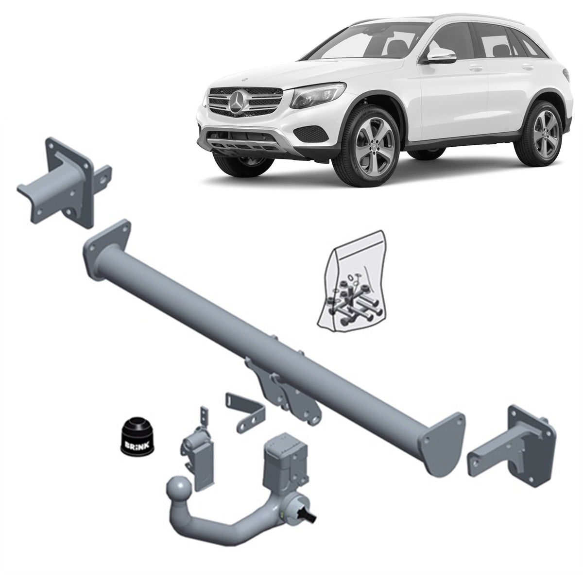 BRINK - Mercedes-Benz GLC-Class (2019 - on), GL-Class (2019 - on), GLB (2019 - on), GLA (2020 - on) European Towbar