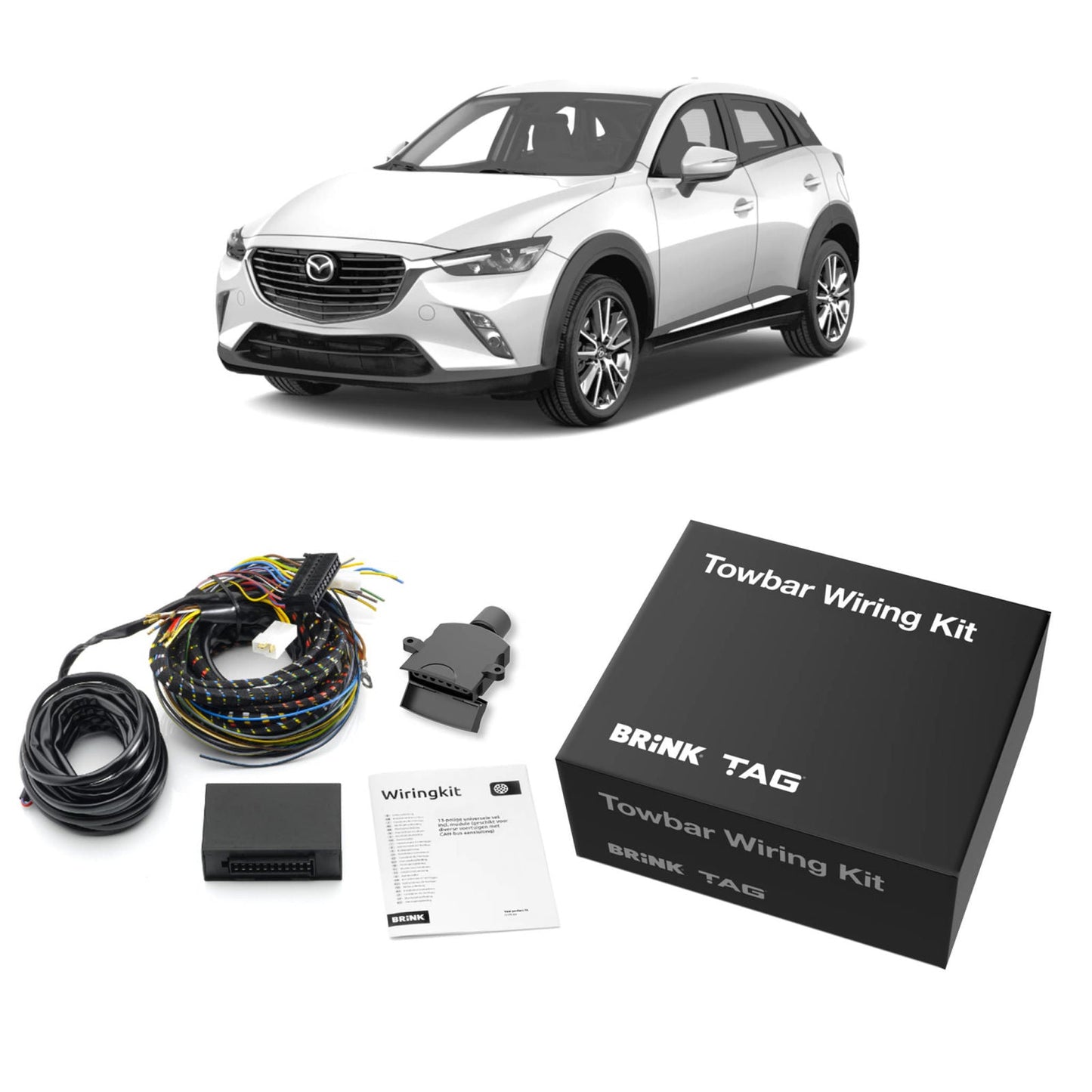 TAG - Mazda CX-3 DK (2015 - on) Standard Duty Towbar & Direct Fit Wiring Harness