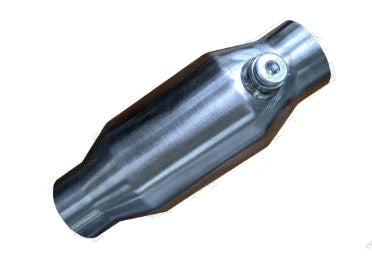 Mercury - 2" S/S ROUND POLISHED METALIC O2 CAT 100CPI