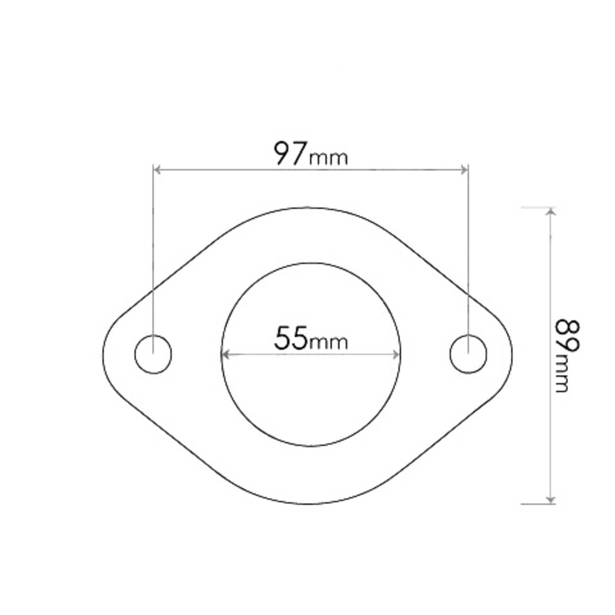 Redback UNI 2 BOLT GASKET ELONGATED DNG002R HYG010R MBG027R SUG003R - - 10 PACK - DNG089R-10