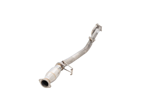 XForce - NISSAN 200SX S14 1994-1998, Turbo Back System Metallic 100 Cell Cat With Angle