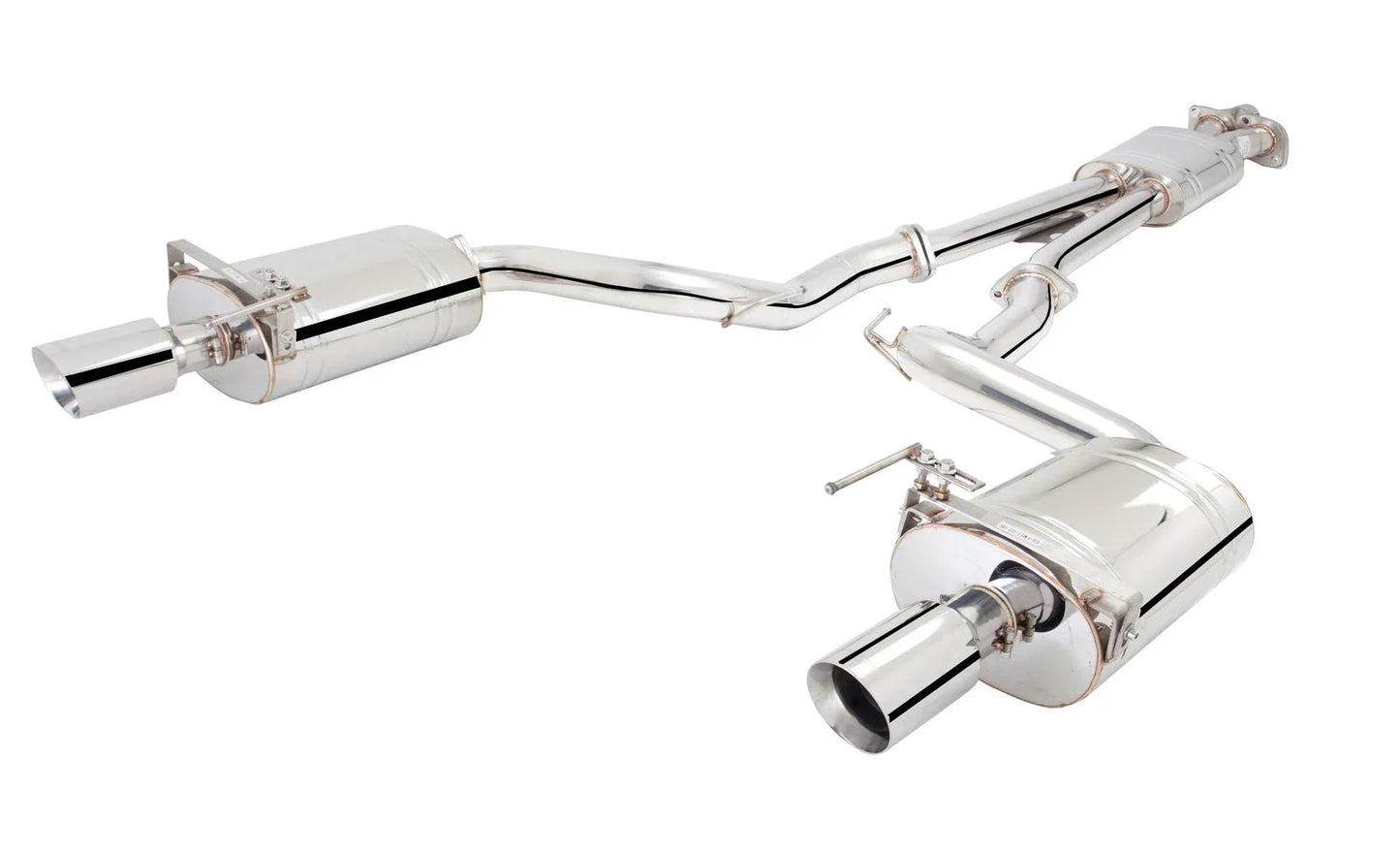 XFORCE - FORD MUSTANG ECOBOOST 2.3L TURBO FASTBACK & CONVERTIBLE (2015-on), FM GT CONVERTIBLE COYOTE 5.0L (08/2014-07/2017) 2.5″ Stainless Steel Cat-Back System