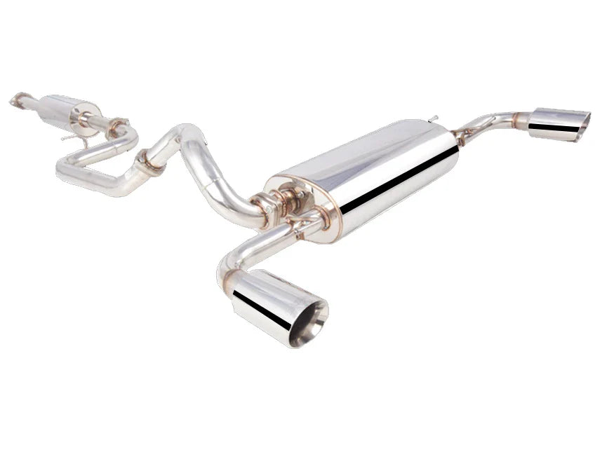 XForce - MAZDA 3 BL SP25 HATCHBACK (04/2009-01/2014), 2.5″ Cat-Back System with Dual Size 4″ Angle-Cut Tips