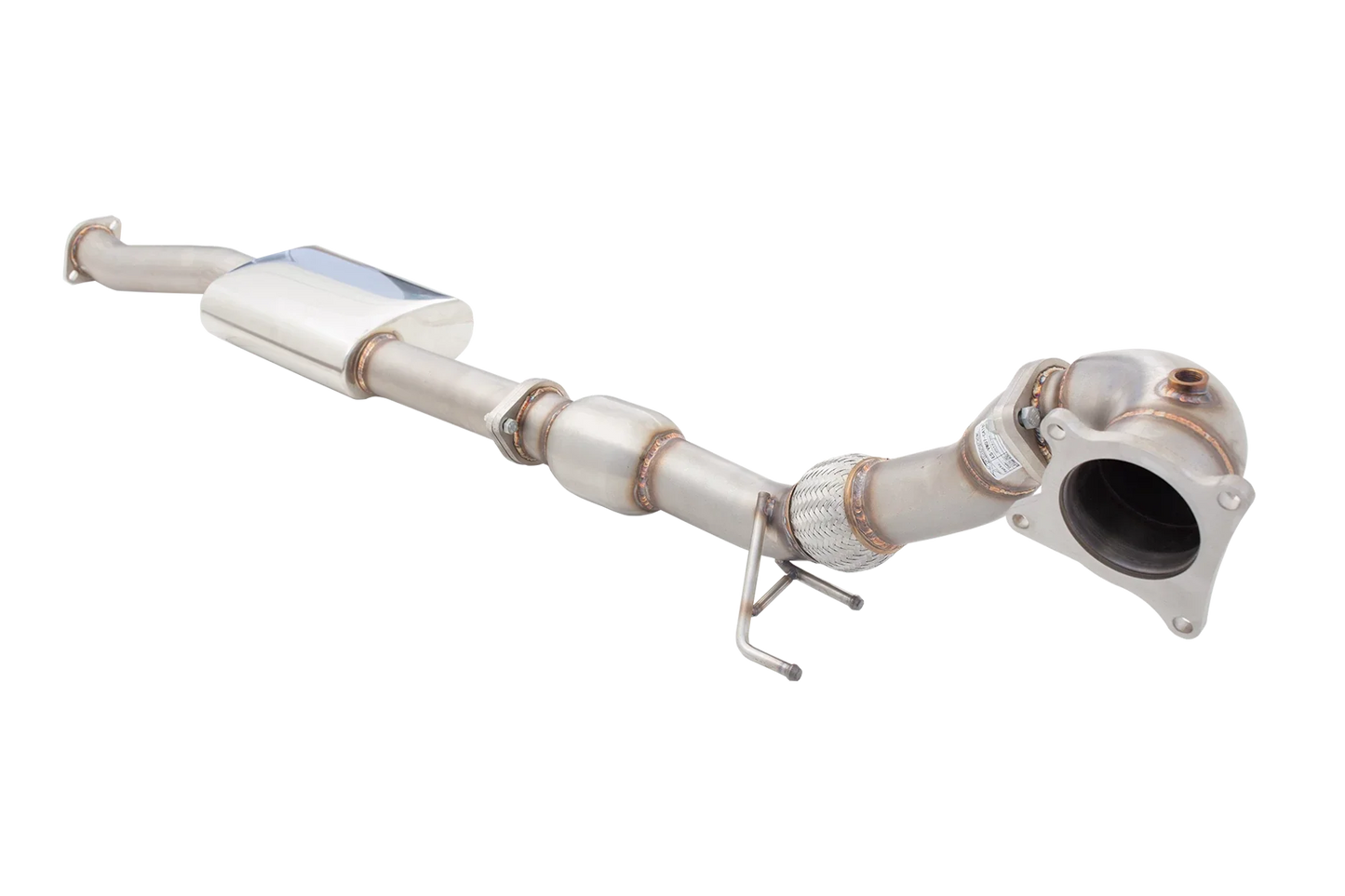 XFORCE - VW GOLF R MK6 (10/2009-08/2013), 3.5″ Stainless Steel dump pipe reducing to 3″