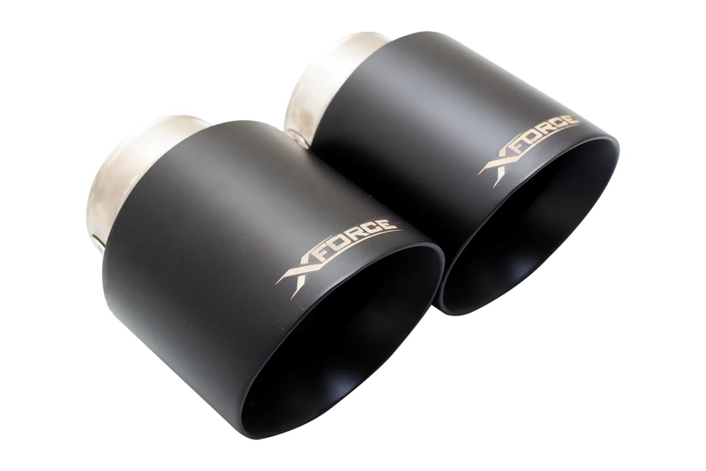 XFORCE - TOYOTA YARIS GR (2021-ON), Black 4″ Stainless Steel Tips