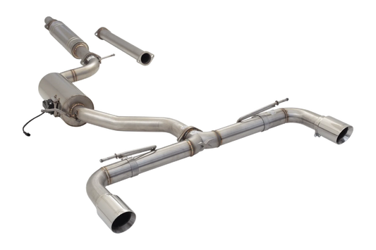 XFORCE - VW GOLF GTI MK7-MK7.5 (10/2013-01/2021), 3" Stainless Cat-Back Exhaust System With Varex Muffler
