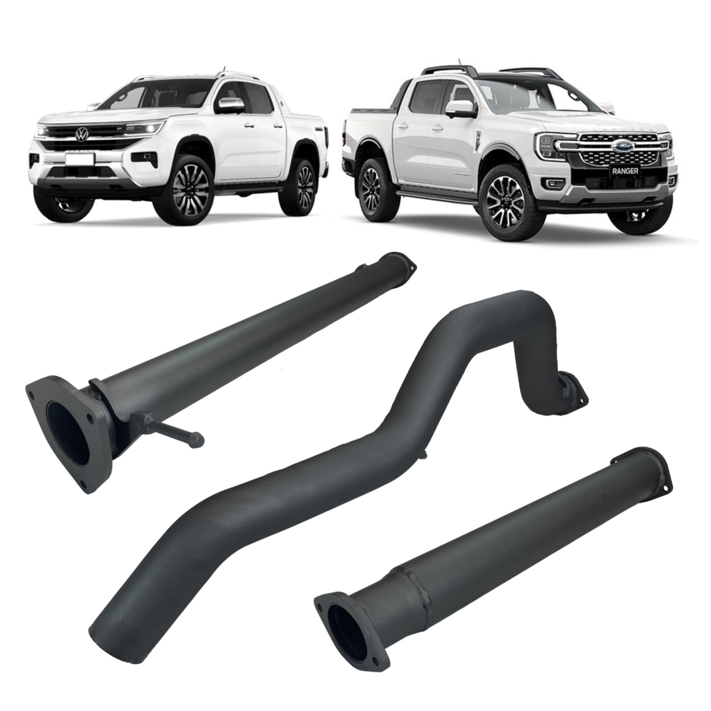 Redback Extreme Duty - Ford Ranger Next Gen V6, Volkswagen Amarok NF (2022 - on) 3.5" DPF Back Exhaust