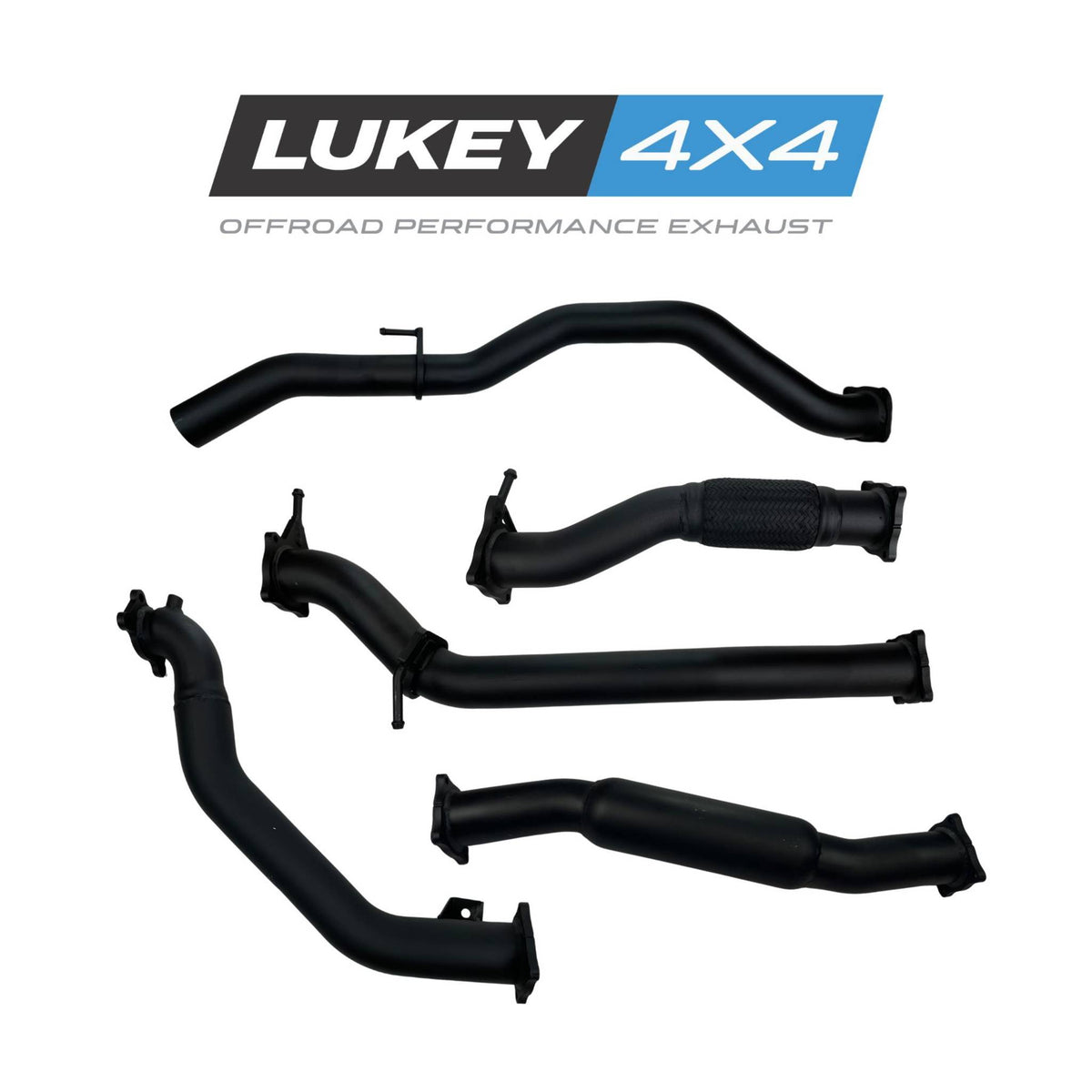 Lukey 4x4 Exhaust for Ford PJ PK Ranger turbo back 4x4 with Hotdog - LKY-FRD-PK-HD