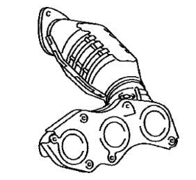 Clean Core MCV088B-CC Firewall Side Manifold Catalytic Converter | Toyota Alphard/Vellfire & RAV4 3.5L V6 2GR-FE Euro 5