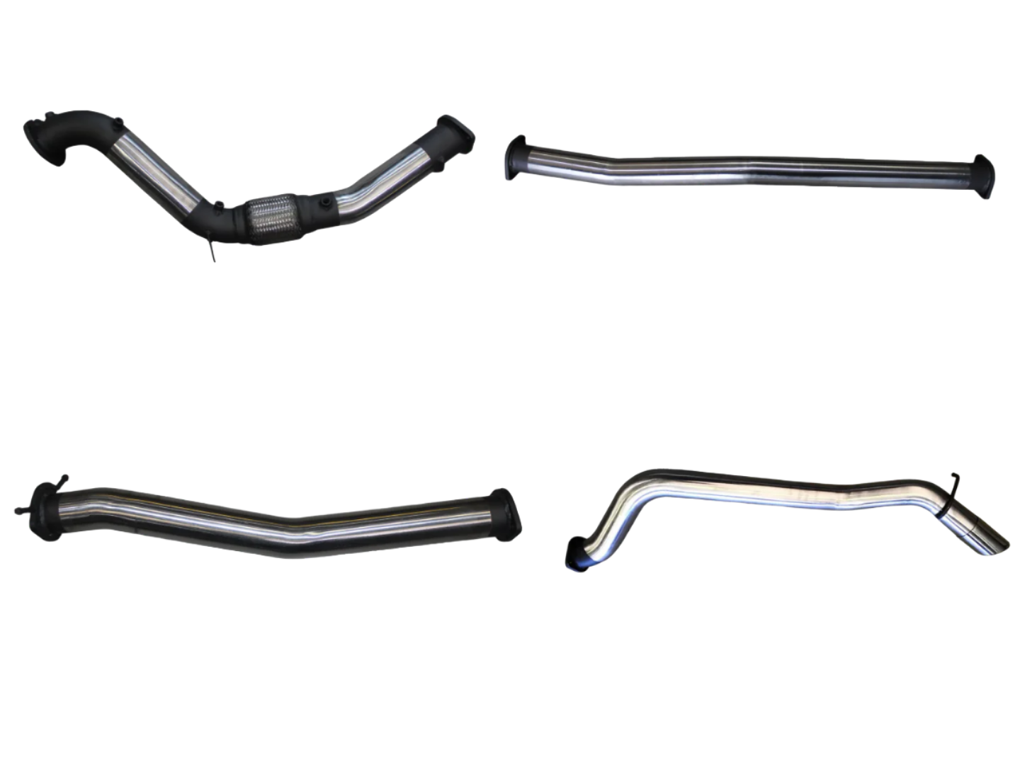 Manta - Ford Ranger Ute PX MkII, MkIII 3.2L CRD (2015-2022) - Turbo Back - 3" Stainless Single Exhaust without Cat & Muffler