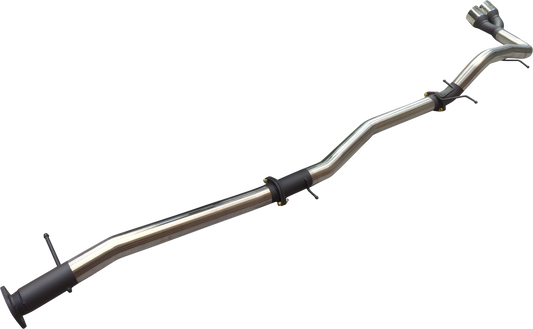 Manta - Ford Ranger Ute Next Gen T6.2 4cyl 2.0 Bi-Turbo (2022-2024) - DPF Back - 3" Single Stainless Exhaust with Twin Tip Side Exit - without Centre Muffler