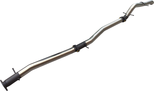 Manta - Ford Ranger Ute Next Gen T6.2 4cyl 2.0 Bi-Turbo (2022-2024) - DPF Back - 3" Single Stainless Exhaust with Tip - without Centre Muffler