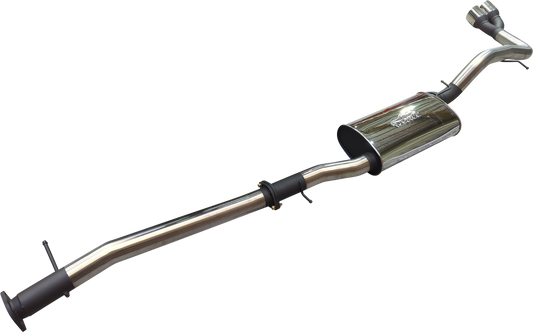 Manta - Ford Ranger Ute Next Gen T6.2 4cyl 2.0 Bi-Turbo (2022-2024) - DPF Back - 3" Single Stainless Exhaust with Twin Tip Side Exit - with Centre Muffler