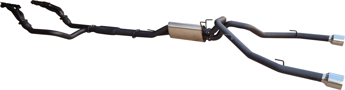 Manta | Twin 3″ Full Exhaust with Extractors, Cats & 5″ Chrome Tips | RAM DS 1500 5.7L V8 Ute 2009–2024