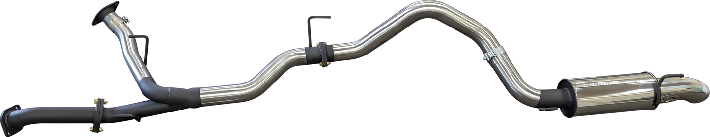 Manta | 2.5″ Dual DPF Back into 3″ Single with Rear Muffler & 4″ Tip | Toyota Landcruiser 200 VDJ200 4.5L V8 Diesel Wagon 2007–2021