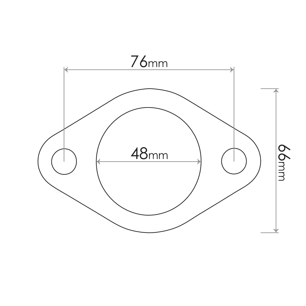 Redback UNI 2 BOLT GASKET ELONGATED FDG021R MAG002R VOG003R -10 PACK - SUG002R-10