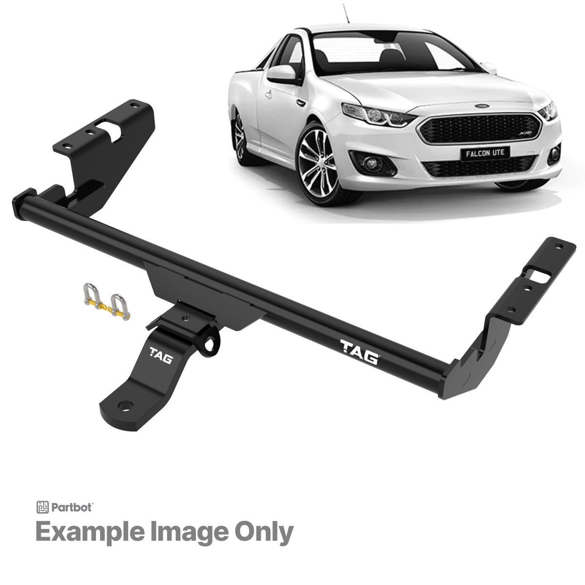 TAG Towbar Standard Duty for Ford Falcon FG XR6/XR8 Ute 2008-2016 | 1600kg towing - T2F564
