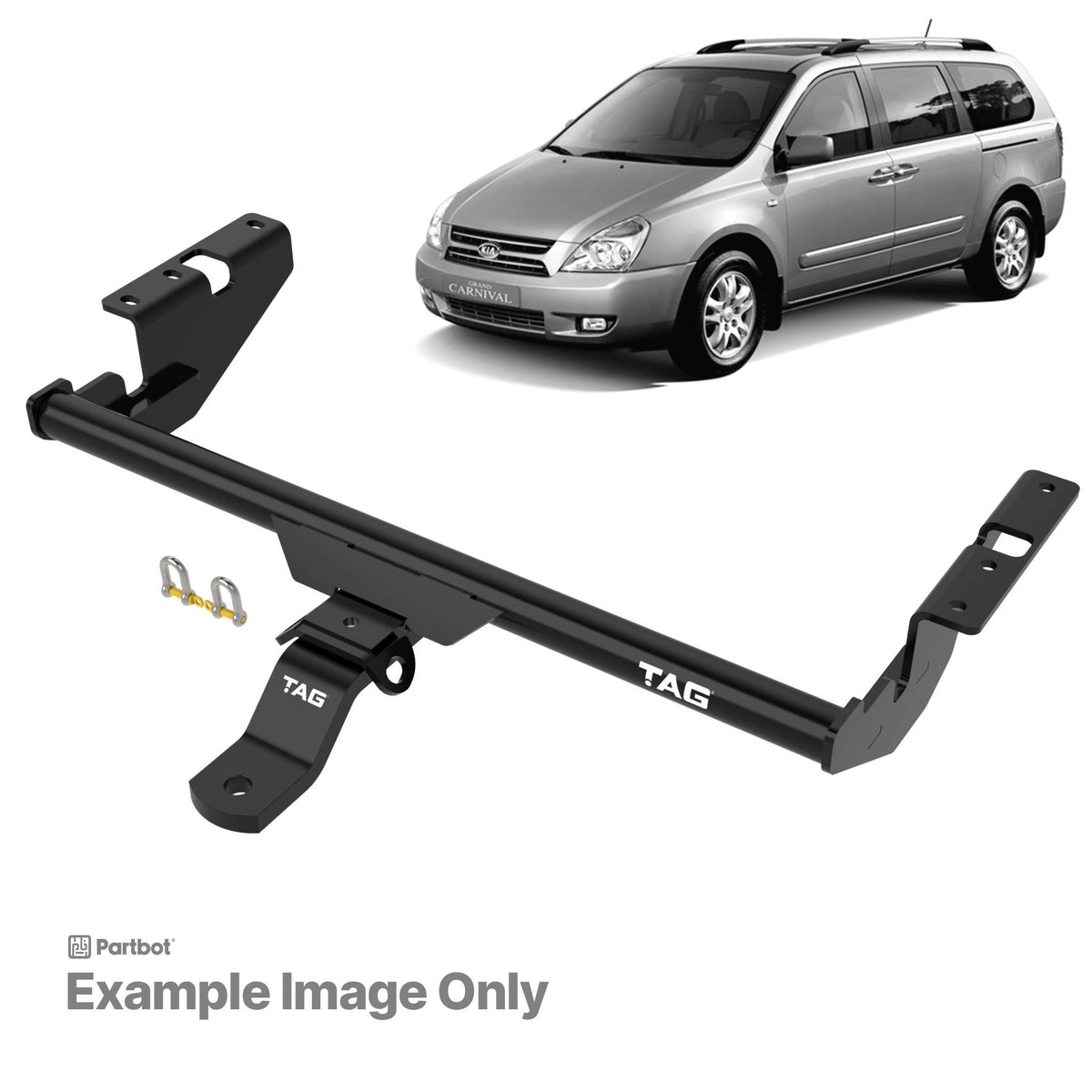 TAG Towbar Standard Duty for KIA Carnival 1999-2005 | 1200kg towing - T2K312