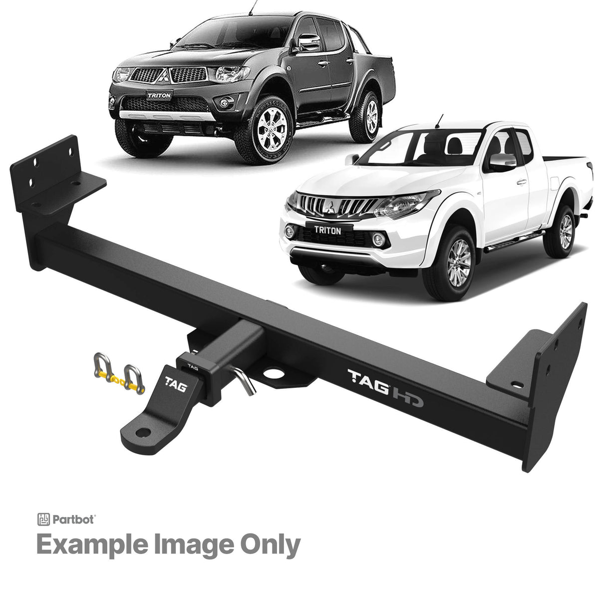 TAG Heavy Duty Towbar for Mitsubishi Triton ML MN 2006-2015 | 3000kg towing - T4C040