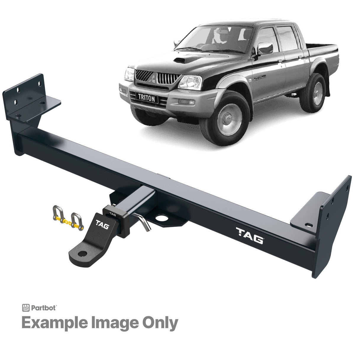 TAG Towbar Heavy Duty for Mitsubishi Triton 1986-2006 | 1800kg towing - T4C320