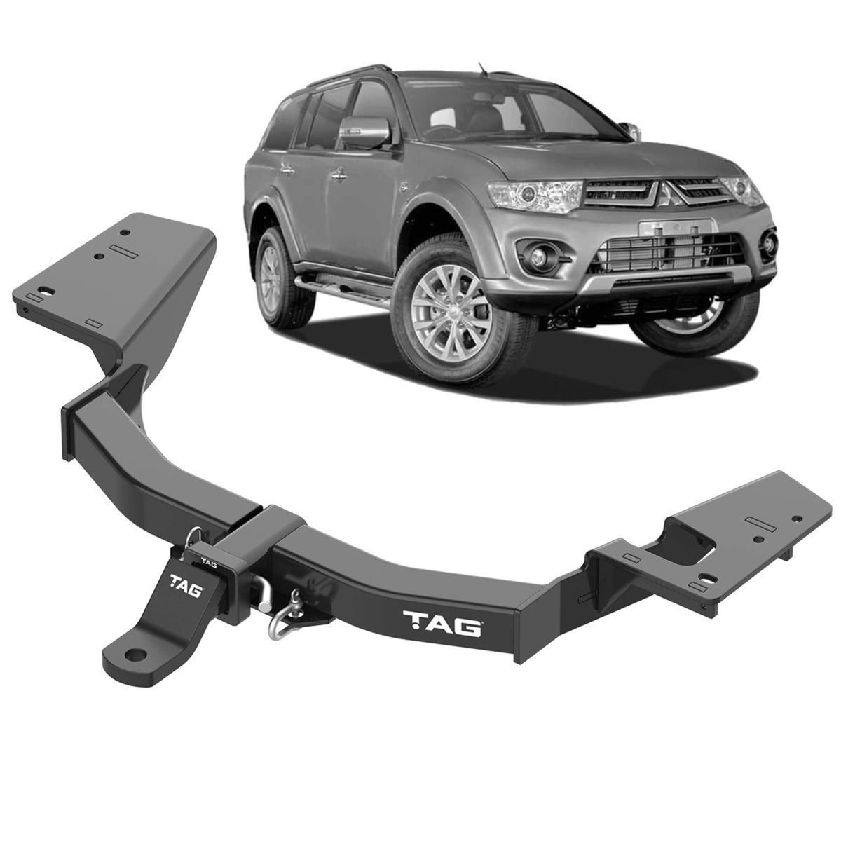 TAG Towbar Heavy Duty for Mitsubishi Challenger 4WD 2009-2015 | 3000kg towing - T4C529