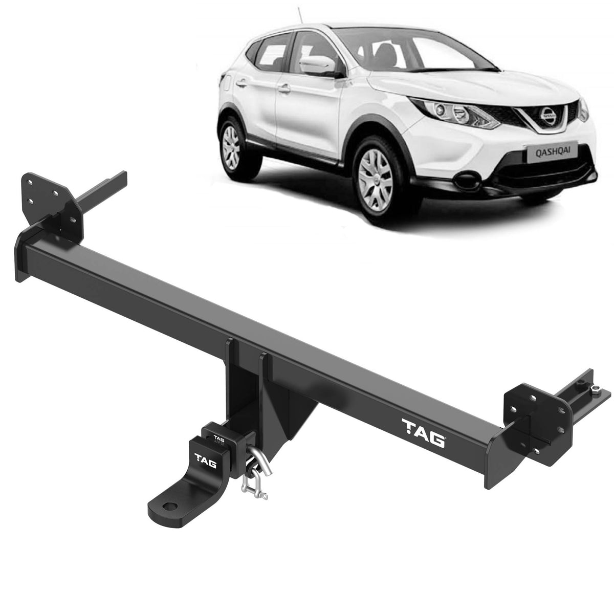 TAG Towbar Heavy Duty for Nissan Qashqai 2014-2022 | 1400kg towing - T4D634