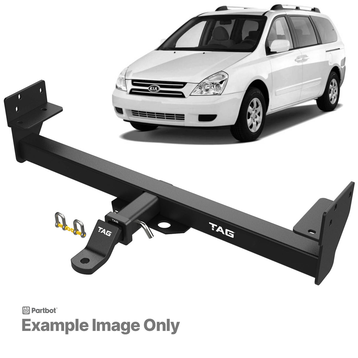 TAG Towbar Heavy Duty for KIA Grand Carnival 2006-2015, KIA Carnival 2006-2015 | 2000kg towing - T4K495